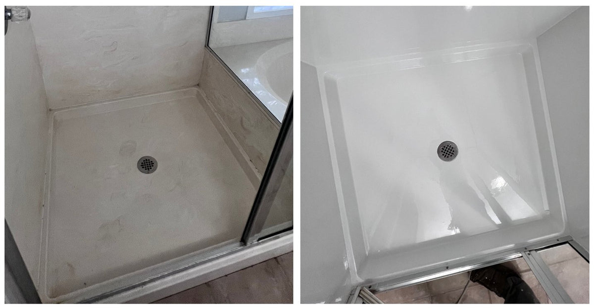 Before bathtub refinishing