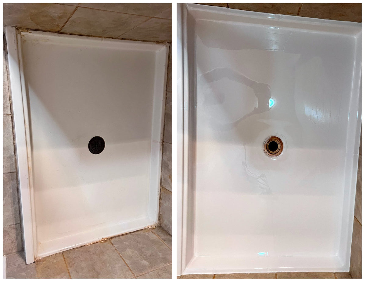 Before bathtub refinishing