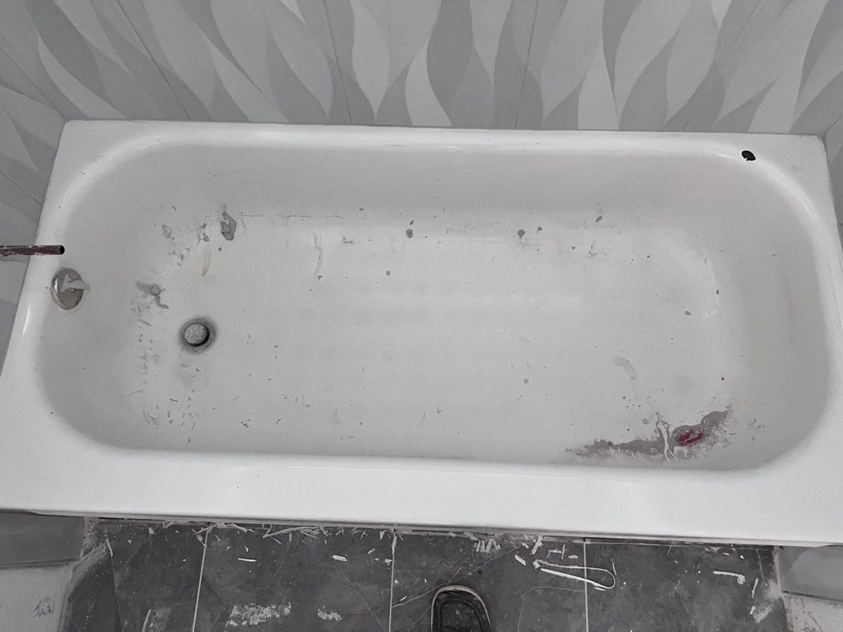 Before bathtub refinishing