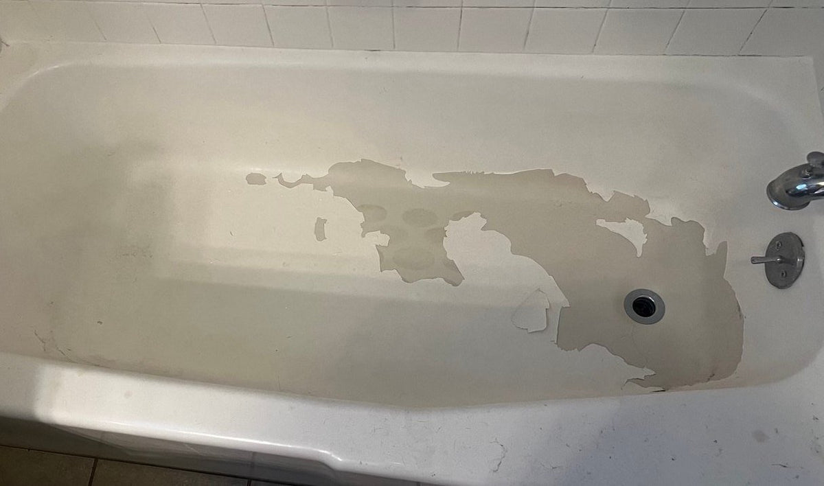 Before bathtub refinishing