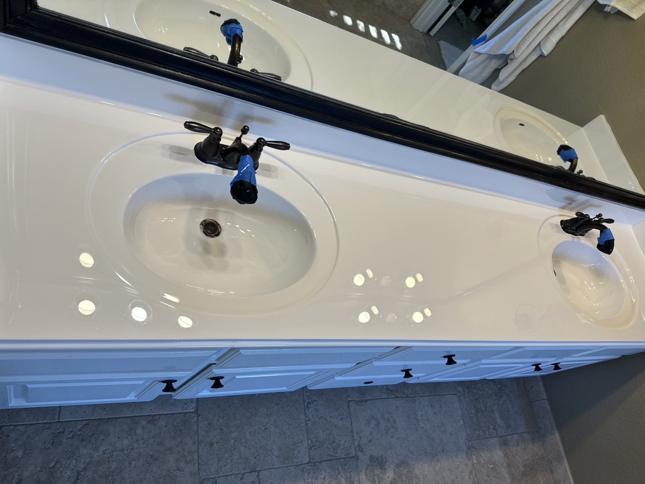 Sink with countertop