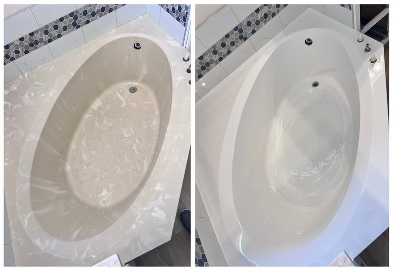 Large fiberglass bathtub reglazing - Fix Tub Fast